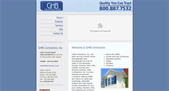 Desktop Screenshot of ghbcontractors.com